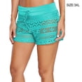 thumbnail image 3 of Soidarity Pantalones cortos de encaje inferior, bañadores a juego, calzoncillos de baño, reutilizable, ropa de playa ligera de poliéster, Deportes acuáticos Verde claro 3XL Soidarity OD020832-24B, 3 of 6