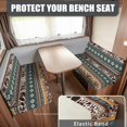 thumbnail image 2 of XYZCANDO Western Aztec RV Dinette Cushions Universal RV Decor Stretchable Sofa Covers Washable Loveseat Sofa Chair Cover Furniture Protector Comfortable Slip Covers for Loveseat Brown, 2 of 7