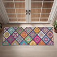 thumbnail image 2 of Multicolor Ethnic Mandala Pattern Door Rugs,Washable Non Slip Door Mats Indoor,Decorative Door Mats,Entry Mat Indoor for Entrance,Bedroom,Kitchen,Bathroom,16"x47", 2 of 6
