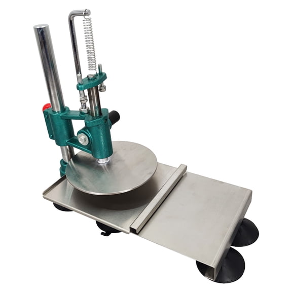 INTBUYING Household Manual Press Machine for Pizza Pastry Dough Dia7.87in Stainless Steel