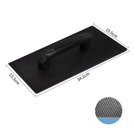 Drywall Smooth Trowel Brush Wall Plastic Blade Finishing Putty Building Tools Black-L