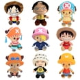 thumbnail image 2 of New 14-25cm One Piece Plush Toys Anime Figure Luffy Chopper Ace Law Cute Doll Cartoon Stuffed Keychain Pendants Kids Xmas Gifts qym unisex, 2 of 2