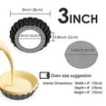 thumbnail image 7 of Egg Tart Molds, 3Inch Mini Tart Pans Removable Bottom, Cupcake Cake Muffin Mold Tin Pan Baking Tool (10 Pcs ), 7 of 7
