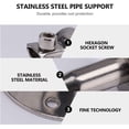 thumbnail image 4 of 4Pcs Stainless Steel Adjustable Pipe Support Clamps, Wall Mount Pipe Support, Strong, Stable for Diameter 32-34MM, for Fixing Pipes, Tubes, Rods Etc., 4 of 5