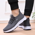 thumbnail image 5 of Domzle Men Wide Width Lightweight Breathable Running Shoes Workout Non Slip Work Arch Support Comfortable Shoe Gray, 5 of 5