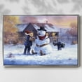 thumbnail image 3 of Gonna Be in Trouble - Framed Gallery Wrapped Holiday Canvas - 27 x 41 - Silver Frame, 3 of 9