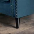 thumbnail image 6 of Furniture of America Boree Transitional Fabric Tufted Loveseat in Dark Teal Blue, 6 of 7