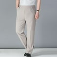 thumbnail image 3 of Quealent Casual Pants Men Relaxed Men's Relaxed Fit Straight Leg Cargo Pant (Khaki,3XL), 3 of 5