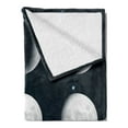thumbnail image 2 of Moon Phases Soft Flannel Fleece Blanket, Astrological Cosmic Design of Process Silhouettes in the Night Sky, Cozy Plush for Indoor and Outdoor Use, 70" x 90", Petrol Blue Pale Grey, by Ambesonne, 2 of 5