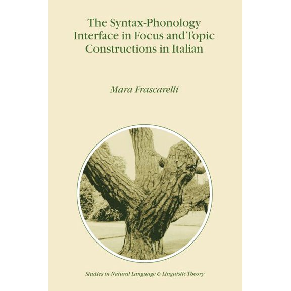 Studies in Natural Language and Linguist The Syntax-Phonology Interface in Focus and Topic Constructions in Italian, Book 50, (Paperback)