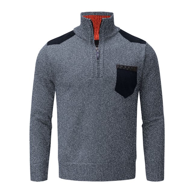 Gibobby Suéter cuello de tortuga hombre Suéter térmico de Cuello Alto para Hombre, Manga Larga, Cuello Alto(Gris oscuro,XG)