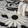 thumbnail image 4 of Nourison Aloha Indoor/Outdoor Black White 7' x 10' Area Rug, (7x10), 4 of 9