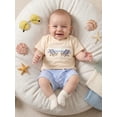 thumbnail image 4 of BemeyourBBs Toddler Baby Boy Summer Clothes Infant Baby Boys Summer Beach Holiday Outfit Casual Embroidered Short Sleeve TShirt Tops and Striped Pockets Shorts 2 Pcs Set, 4 of 9