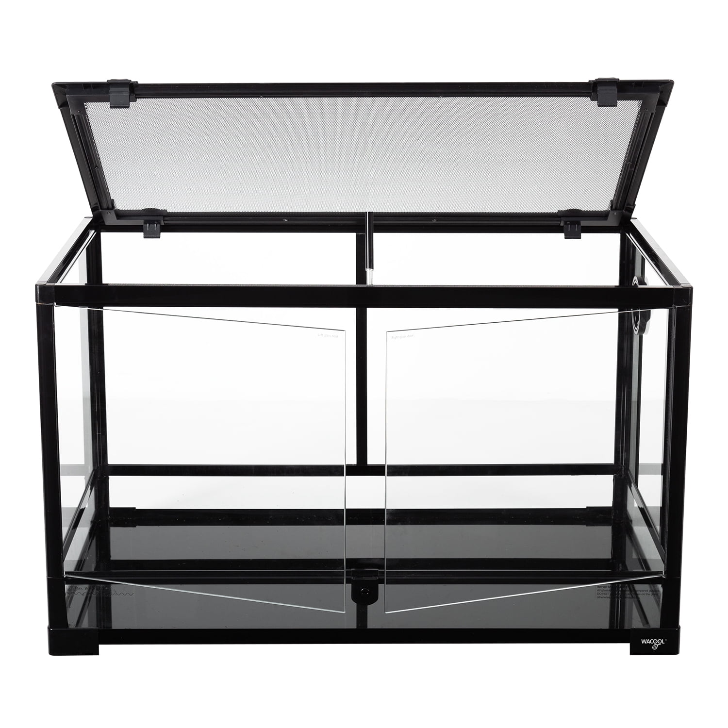 REPTI ZOO Tempered Glass 40 Gallon, Front Opening Reptile Terrarium 30" x 18" x 18" for Reptile