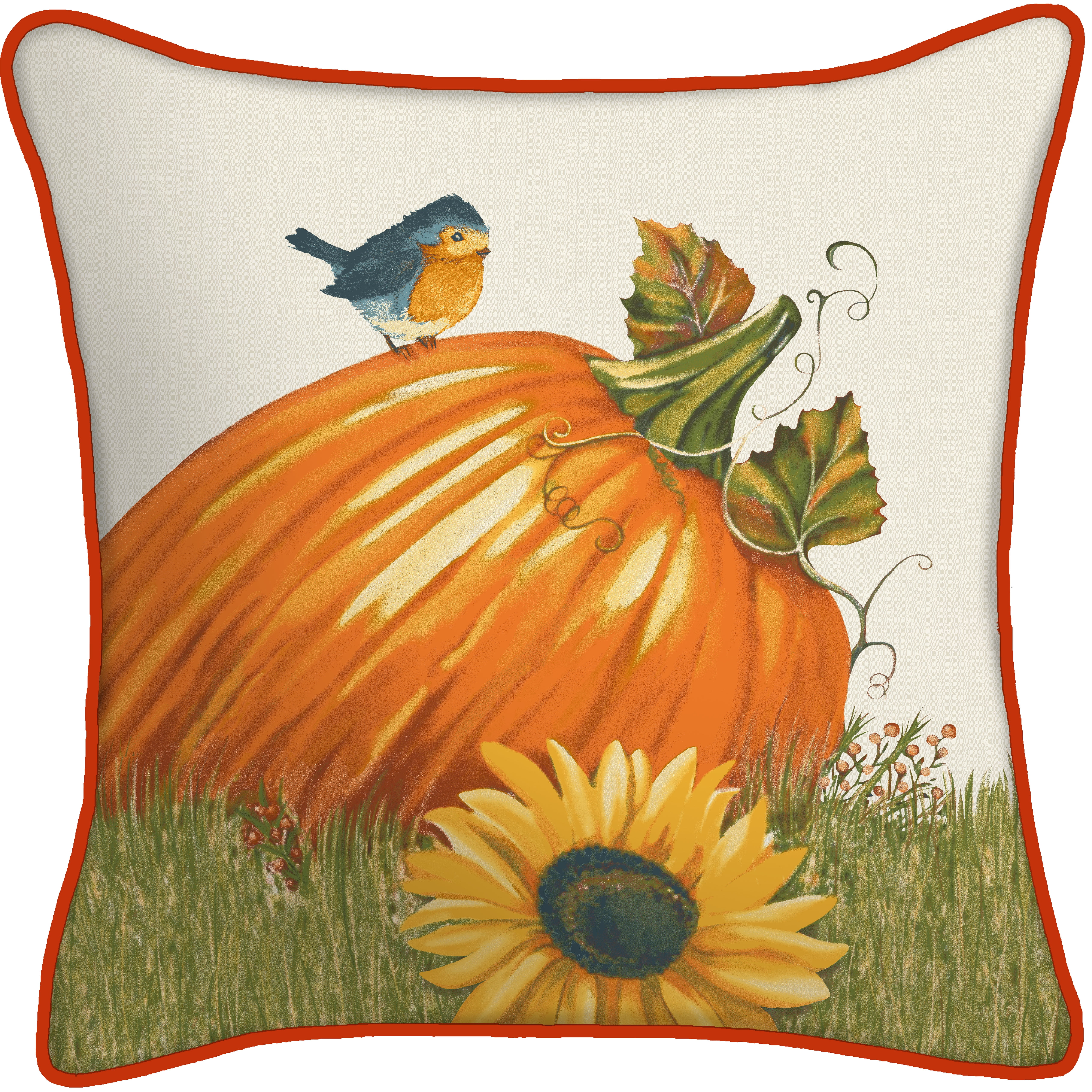 outdoor pumpkin pillow