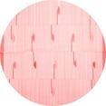 thumbnail image 1 of Ahgly Company Indoor Round Solid Red Modern Area Rugs, 5' Round, 1 of 4