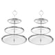 thumbnail image 1 of 2 Juegos de Soporte para Cupcakes de 3 Niveles, Bandeja de Servicio Redonda de Acero Inoxidable para Postres, Frutas, Decoración de Mesa para Fiestas de Cumpleaños, Color Plateado, 1 of 6