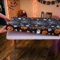 thumbnail image 2 of decorUhome Rectangle Halloween Fitted Tablecloth 6 FT Tables, Washable Picnic Table Cover with Elastic, Washable Reusable Table Cloth for Party, Dining (Spider Skeleton, 30"x72"), 2 of 9