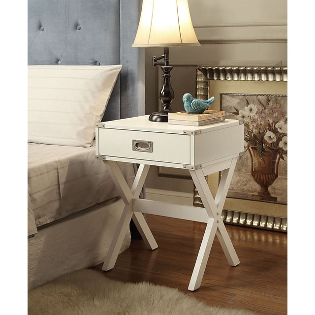 ACME Babs End Table in White