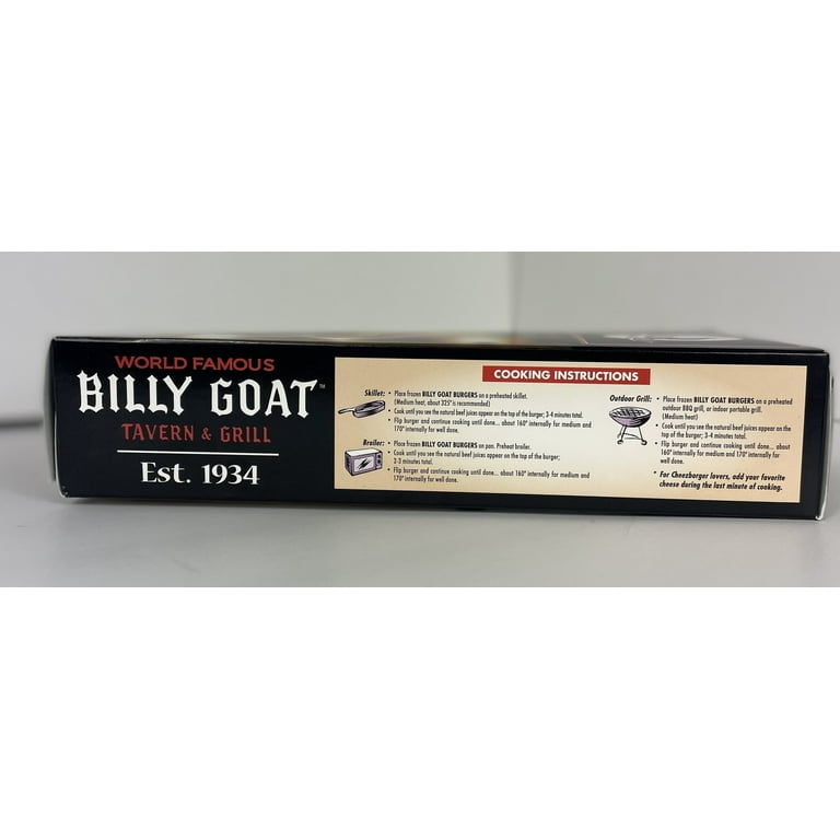 Billy Goat Burgers, 100% Pure Beef, Frozen, 10 Ct, 2 lbs - Walmart.com