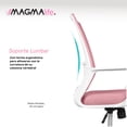 thumbnail image 2 of Silla De Oficina Ergonómica Silla De Escritorio Giratoria Rosa Magma Life CHAOF1RO, 2 of 12