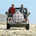 thumbnail image 6 of Windmill Patriotic Celebrate America Independence Printed Spare Tire Wheel Cover for Car Truck Tires Sun UV Protector, 6 of 10