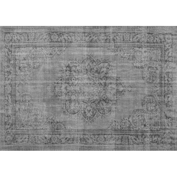 Ahgly Company Indoor Rectangle Persian Gray Traditional Area Rugs, 5' x 8'