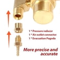 thumbnail image 4 of HTP Argon CO2 Mig Tig Flow Meter 0-4000 PSI Precise Gas Welding Regulator 10-60CFH Adjustable Argon Regulator Copper Flowmeter Gauge for Argon Helium Nitrogen, 4 of 10