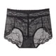 thumbnail image 3 of Gibobby Calzoncillos Talle Bajo Dama Bragas de cintura alta de encaje de talla grande para mujer, bragas sexis de realce de cadera de algodón para mujer(Negro， L), 3 of 4
