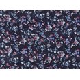 thumbnail image 2 of Zelouf Laurel Ditzy Ravenna Crepe Print  , Sewing, DIY, Crafts Fabric by the Yard, 433 Nvy/rosette, 3 Yard, 2 of 2