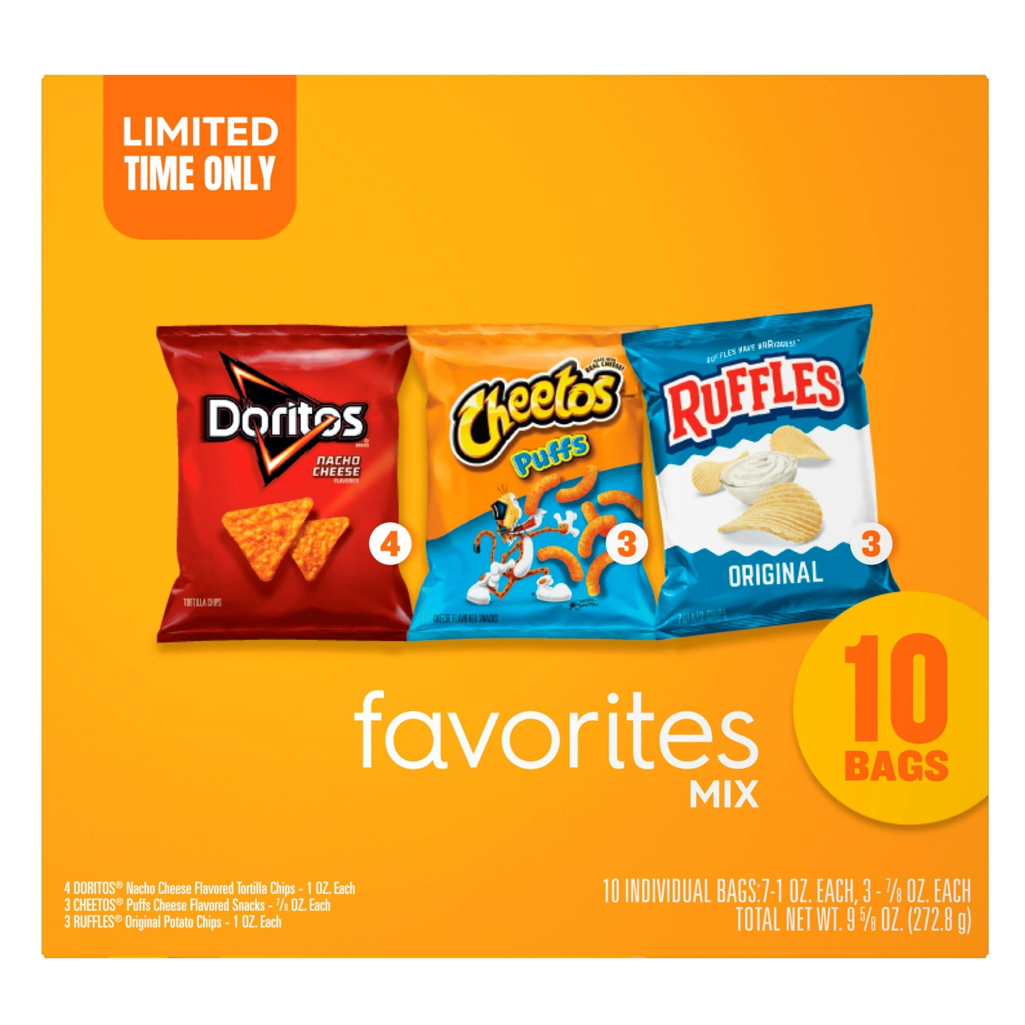 Frito-Lay Snacks Favorites Mix Variety Pack, 10 Count ( 4 Pack )