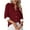Wine, variant on cfhntfmh Long Sleeve Shirts for Women Fall Loose Dressy Casual Blouses Button down Collared Basic Tops
