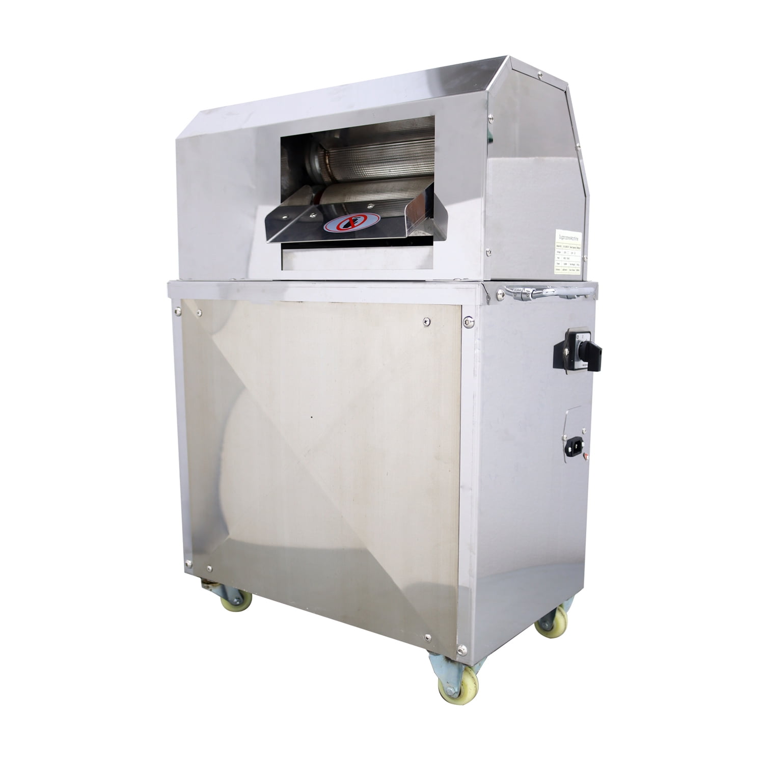 3 Rollers Sugarcane Ginger Press Juicer Electric Commercial 110V 1500W