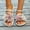 Beige#06, variant on Women's Fashion Casual Solid Color Flower Sandals - Versatile for Spring & Summer Vacation, Leisure and Outdoor
