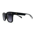 thumbnail image 3 of Hipster Retro Vintage Style Fashion Rectangle Horn Rim Sunglasses Black Clear Smoke, 3 of 4
