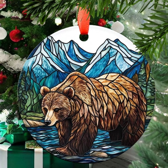 Grizzly Bear 7 Christmas Ornament, Holiday Tree Ornament, Gift for Mom, Love Day Home Decor, Festival Gift Ornament, Keepsake 2025