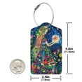 thumbnail image 4 of Pofeuu Colorful Floral Forest Fairy Print Luggage Tags, Privacy Cover ID Label with Stainless Steel Loop and Address Card for Travel Bag Suitcase-1, 4 of 5