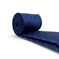 thumbnail image 5 of Mens Tie Navy Royal Blue Green Stripes Necktie Formal XL Extra Long 63", 5 of 5