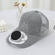 thumbnail image 4 of Sombrero con Ventilador Solar, Transpirable, Protector Solar, con Carga Solar, con Ventilador, Protector Solar, Usb, Portátil y Pequeño., 4 of 6