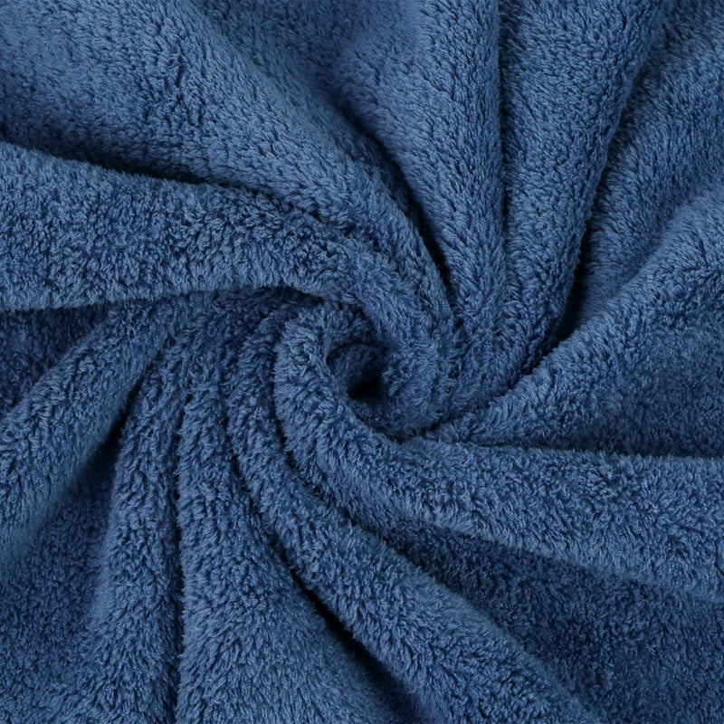 JML Large Bath Towels with Hanging Loop, 6 Pack, 30"x60", Navy, 350GSM, Soft, Absorbent, Microfiber Towel Quick Drying, Lint-free, No Fading