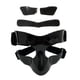 thumbnail image 1 of Máscara de baloncesto, máscara facial para nariz rota, hombres y mujeres, protector facial ajustable para nariz rota para gimnasio, ejercicio, fútbol 14cmx9cm, 1 of 8