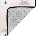 thumbnail image 4 of Area Rugs For Living Room Decor - Cute Hamster Sunflower Seed Pink Soft Anti Slip Throw Washable Rugs 5x7 For Bedroom, Indoor Carpet For Bedroom Living Room 80x58In, 4 of 7