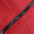 thumbnail image 6 of Men's Casual Pullover Hoodies Autumn And Winter Fashion Casual Solid Color Matching Pocket Thin Velvet Hooded Sweater Coat Jacket, 6 of 6