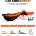 thumbnail image 5 of Welnove Plantar Fasciitis Arch Support Insoles - Heavy Duty High Arch Inserts Standing All Day, Fatigue Reduce - Orthotic Cushions for Foot Pain, Flat Feet, Heel Spurs, Man & Women (M), 5 of 6