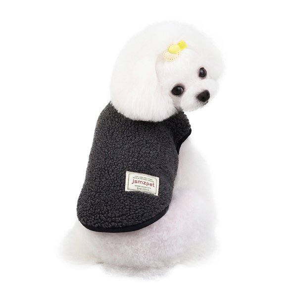 EGNMCR Pet Vest Pet Winter Plush Two-faced Vest Coat Dog Costumes Pet Clothes Vest Shirt Dog Shirt