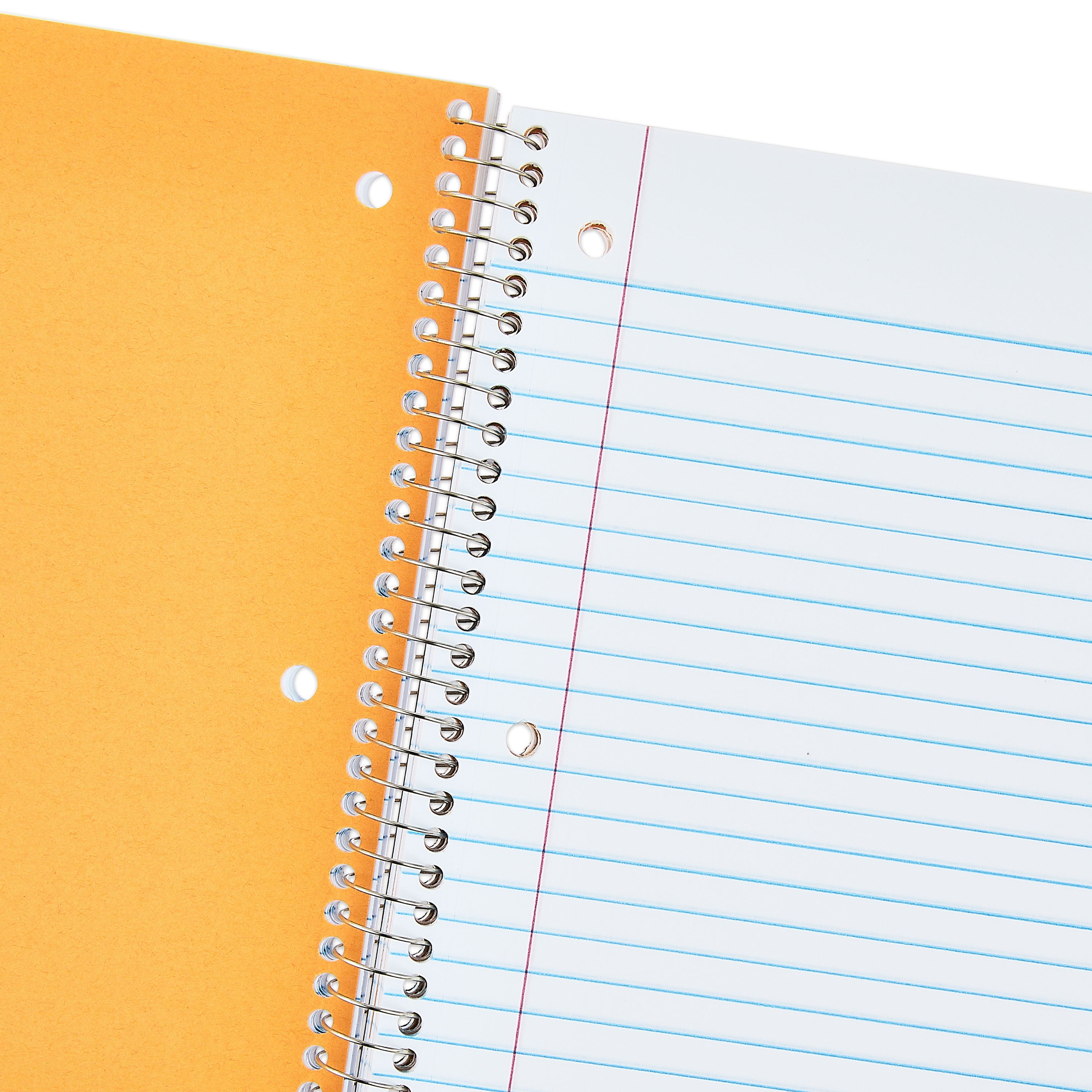 Pen+Gear Wide Rule 5 Subject Notebook, 8” x 10.5”, Yellow, 180 Sheets, New
