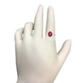 thumbnail image 4 of AoneJewelry 1.25 Carat Created Ruby Oval Shape Ring In 10K Solid Rose, White & Yellow Gold, 4 of 5