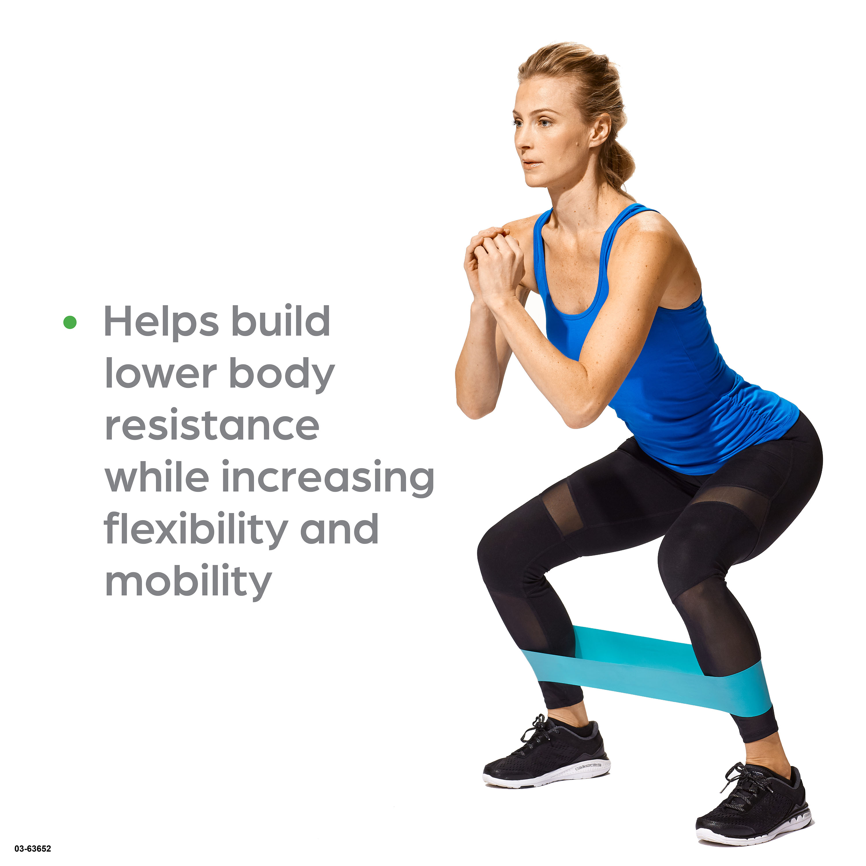 Gaiam Loop Band Kit, Includes Light, Medium and Heavy Resistance Levels, 3 Pk - image 3 of 6