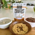 thumbnail image 7 of Lentil Telepathy Crunchy Toasted Snacks - Healthy Low Calorie Snacks, 100% Plant-Based Gluten Free Ready to Eat Straight from the Bag, Non-GMO, 4 Ounce Bags (Chocolate1Pack), 7 of 7