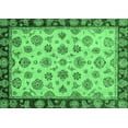 thumbnail image 1 of Ahgly Company Indoor Rectangle Oriental Emerald Green Traditional Area Rugs, 2' x 3', 1 of 4